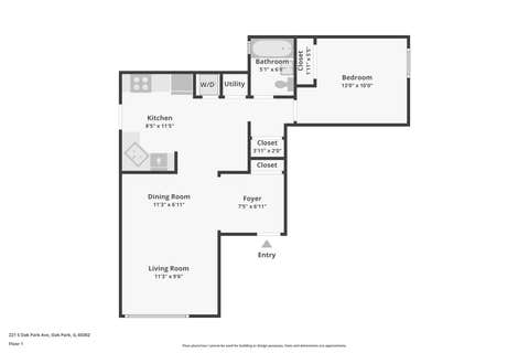 Tiny photo for 221 N Oak Park Avenue #2E, Oak Park, IL 60302 (MLS # 12731279)