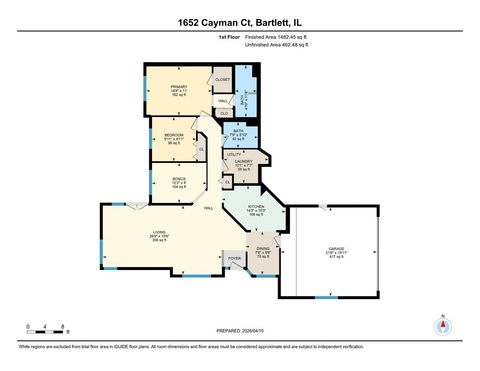 Tiny photo for 1652 Cayman Court #1, Bartlett, IL 60103 (MLS # 12601156)