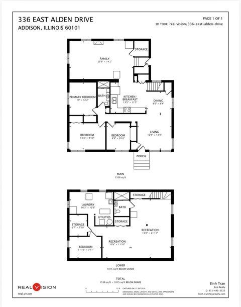 Tiny photo for 336 E Alden Drive, Addison, IL 60101 (MLS # 12769368)