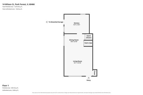 Tiny photo for 14 Wilson Court, Park Forest, IL 60466 (MLS # 12735786)