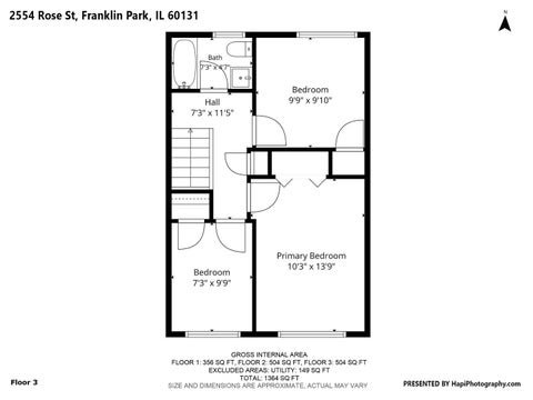 Tiny photo for 2554 Rose Street, Franklin Park, IL 60131 (MLS # 12773393)