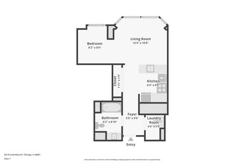 Tiny photo for 222 N Columbus Drive #711, Chicago, IL 60601 (MLS # 12627466)