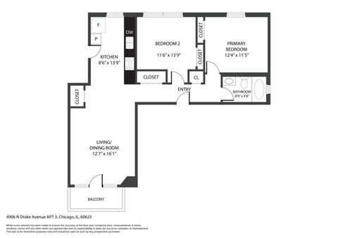 Tiny photo for 4906 N Drake Avenue #3, Chicago, IL 60625 (MLS # 12461223)