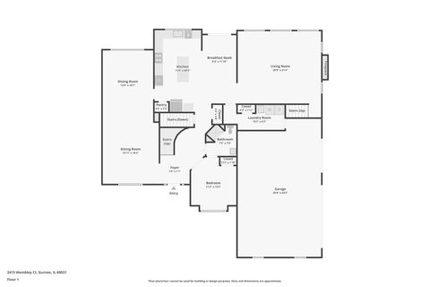 Tiny photo for 2415 Wembley Court, Gurnee, IL 60031 (MLS # 12609783)