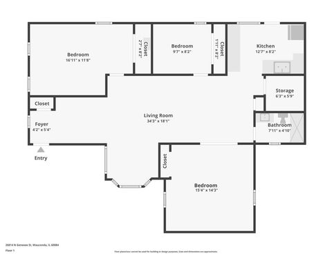 Tiny photo for 26814 N Genesee Street, Wauconda, IL 60084 (MLS # 12533062)