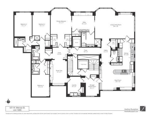 Tiny photo for 421 W Melrose Street #18BC, Chicago, IL 60657 (MLS # 12617652)