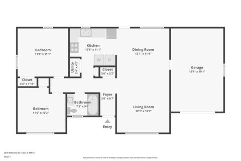 Tiny photo for 2610 Killarney Drive, Cary, IL 60013 (MLS # 12505570)