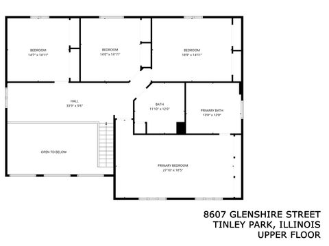 Tiny photo for 8607 Glenshire Street, Tinley Park, IL 60487 (MLS # 12481362)