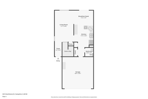 Tiny photo for 2613 Hearthstone Drive, Hampshire, IL 60140 (MLS # 12760543)