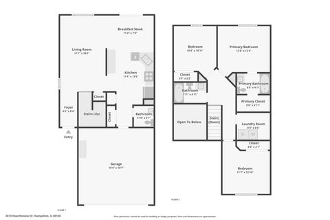 Tiny photo for 2613 Hearthstone Drive, Hampshire, IL 60140 (MLS # 12760543)