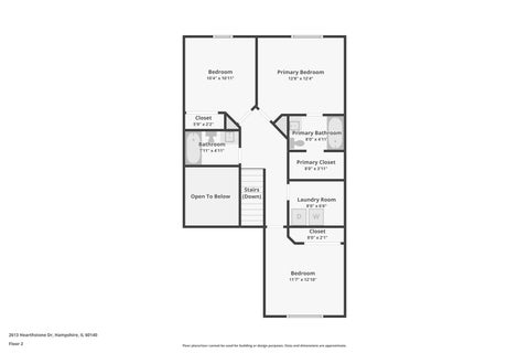 Tiny photo for 2613 Hearthstone Drive, Hampshire, IL 60140 (MLS # 12760543)