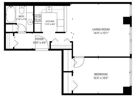 Tiny photo for 1030 N State Street #46A, Chicago, IL 60610 (MLS # 12785392)