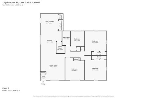 Tiny photo for 15 Johnathan Road, Lake Zurich, IL 60047 (MLS # 12656595)