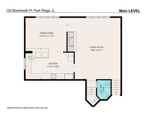 Tiny photo for 120 Boardwalk Place #120, Park Ridge, IL 60068 (MLS # 12683547)