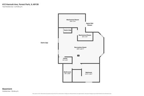 Tiny photo for 612 Hannah Avenue, Forest Park, IL 60130 (MLS # 12775935)