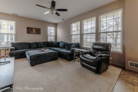 Tiny photo for 201 Barrett Drive #A, Yorkville, IL 60560 (MLS # 12587463)