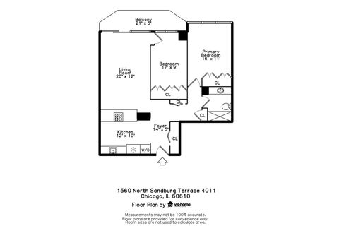 Tiny photo for 1560 N Sandburg Terrace #4011J, Chicago, IL 60610 (MLS # 12511718)