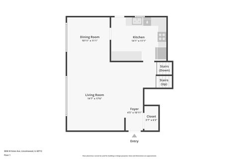 Tiny photo for 3836 W Estes Avenue, Lincolnwood, IL 60712 (MLS # 12556051)