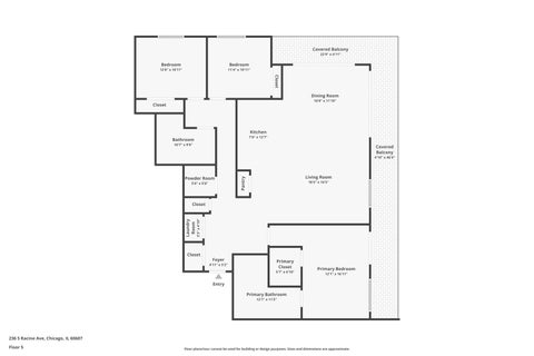 Tiny photo for 236 S Racine Avenue #501, Chicago, IL 60607 (MLS # 12706168)