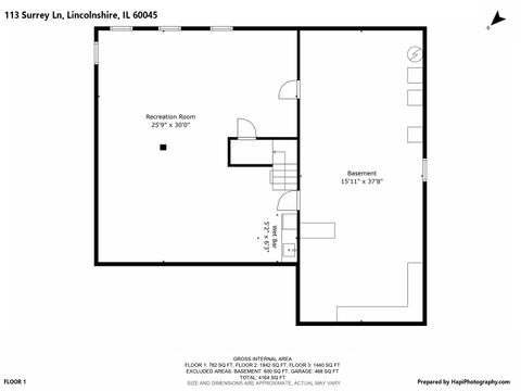 Tiny photo for 113 Surrey Lane, Lincolnshire, IL 60045 (MLS # 12497426)