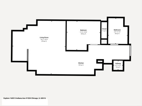 Tiny photo for 1600 S Indiana Avenue #1504, Chicago, IL 60616 (MLS # 12748519)