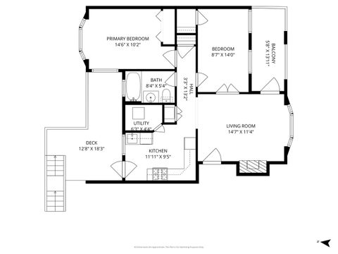 Tiny photo for 2114 W North Avenue #2E, Chicago, IL 60647 (MLS # 12549151)