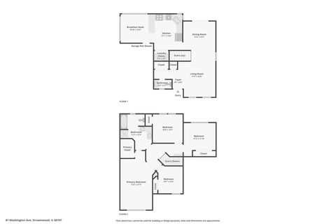 Tiny photo for 81 Washington Avenue, Streamwood, IL 60107 (MLS # 12608474)