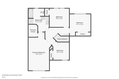 Tiny photo for 81 Washington Avenue, Streamwood, IL 60107 (MLS # 12608474)