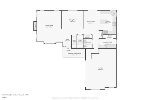 Tiny photo for 5 Park Place Circle, Hawthorn Woods, IL 60047 (MLS # 12734442)