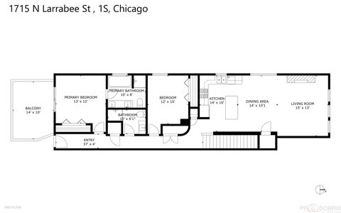 Tiny photo for 1715 N Larrabee Street #1S, Chicago, IL 60614 (MLS # 12451906)