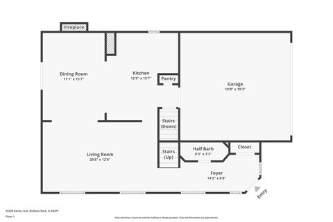 Tiny photo for 22429 KARLOV Avenue, Richton Park, IL 60471 (MLS # 12540690)