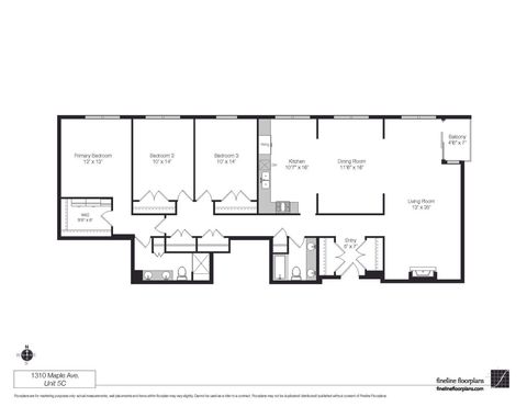Tiny photo for 1310 Maple Avenue #5C, Evanston, IL 60201 (MLS # 12594888)