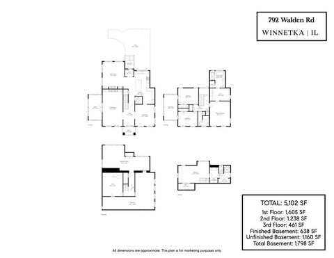 Tiny photo for 792 Walden Road, Winnetka, IL 60093 (MLS # 12688378)