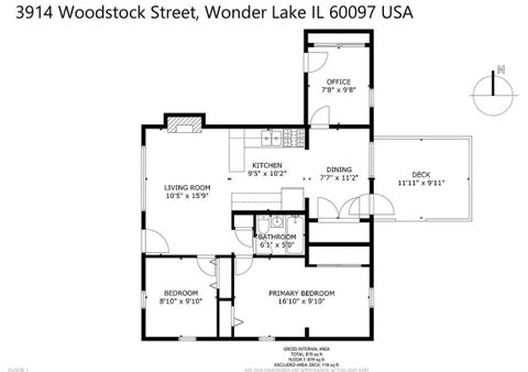 Tiny photo for 3914 Woodstock Street, Wonder Lake, IL 60097 (MLS # 12773664)