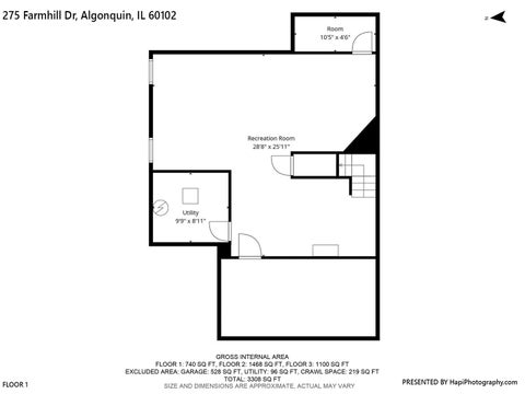 Tiny photo for 275 Farmhill Drive, Algonquin, IL 60102 (MLS # 12759717)