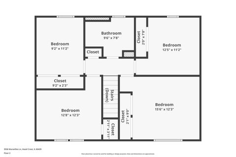 Tiny photo for 3536 Marseilles Lane, Hazel Crest, IL 60429 (MLS # 12595194)