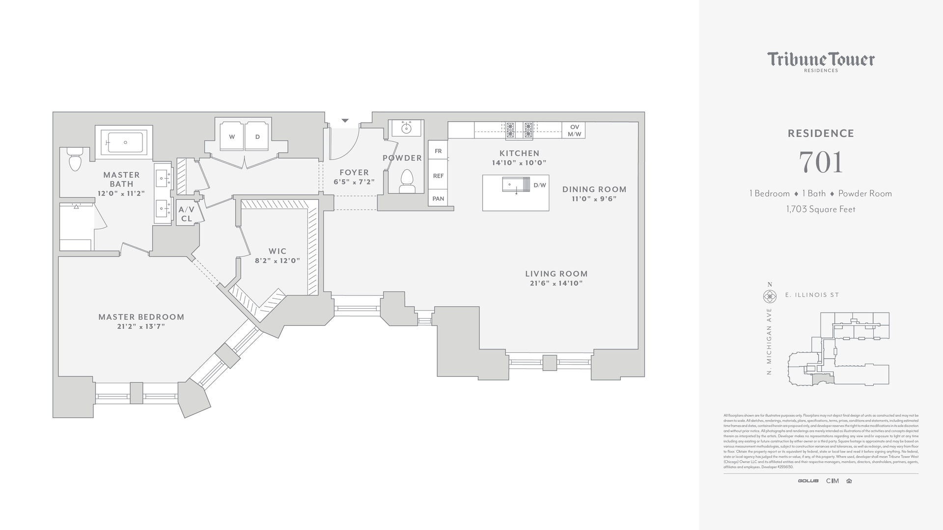 435 N Michigan Avenue 701