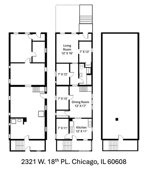 Tiny photo for 2321 W 18TH Place, Chicago, IL 60608 (MLS # 12563187)