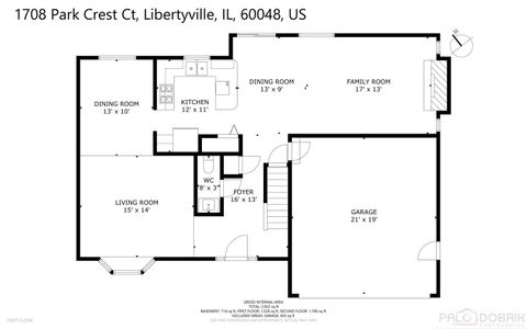 Tiny photo for 1708 Park Crest Court, Libertyville, IL 60048 (MLS # 12453281)