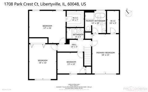 Tiny photo for 1708 Park Crest Court, Libertyville, IL 60048 (MLS # 12453281)
