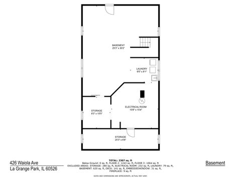Tiny photo for 426 N Waiola Avenue, La Grange Park, IL 60526 (MLS # 12630438)