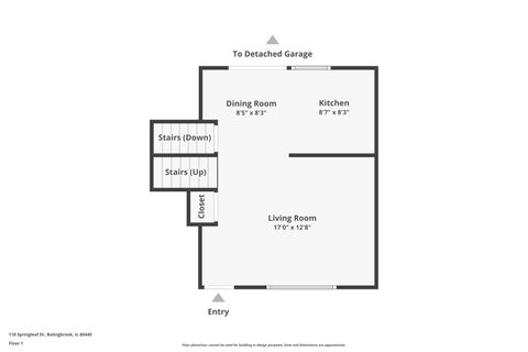 Tiny photo for 118 Springleaf Drive, Bolingbrook, IL 60440 (MLS # 12546862)