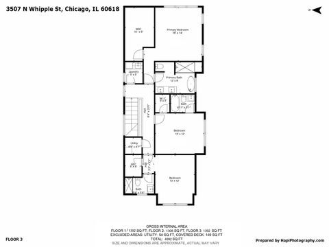 Tiny photo for 3507 N Whipple Street, Chicago, IL 60618 (MLS # 12390718)