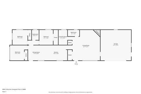 Tiny photo for 8900 S Utica Avenue, Evergreen Park, IL 60805 (MLS # 12684324)