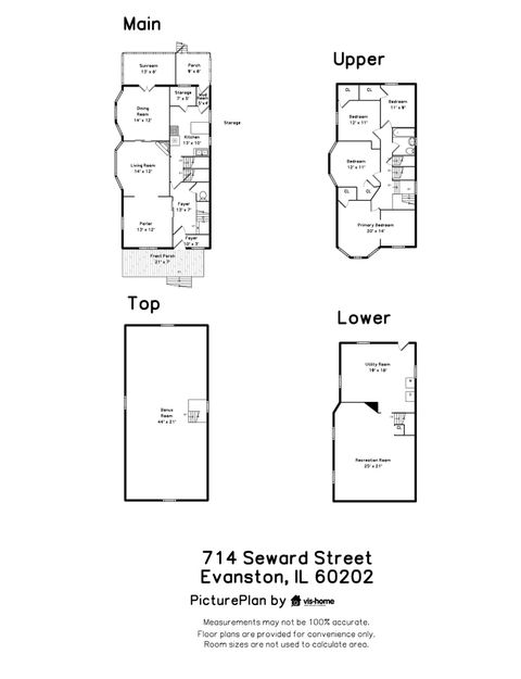 Tiny photo for 714 Seward Street, Evanston, IL 60202 (MLS # 12360913)