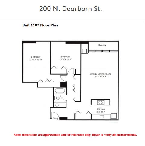 Tiny photo for 200 N Dearborn Street #1107, Chicago, IL 60601 (MLS # 12733152)