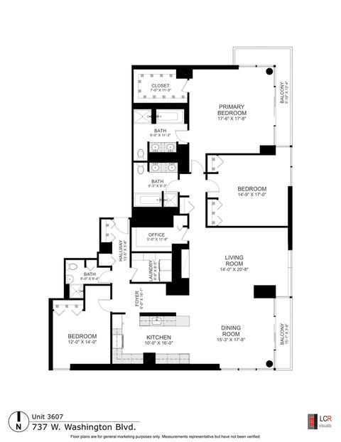 Tiny photo for 737 W Washington Boulevard #3607, Chicago, IL 60661 (MLS # 12691802)