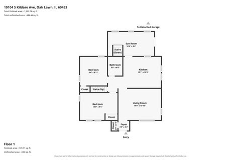 Tiny photo for 10104 S Kildare Avenue, Oak Lawn, IL 60453 (MLS # 12786807)