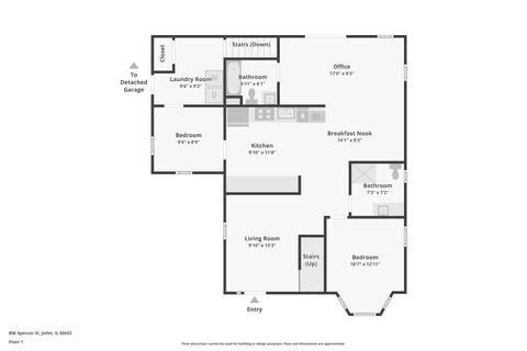 Tiny photo for 806 Spencer Street, Joliet, IL 60433 (MLS # 12491602)