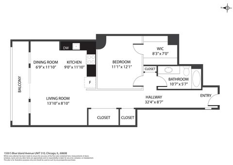 Tiny photo for 1550 S Blue Island Avenue #510, Chicago, IL 60608 (MLS # 12492457)